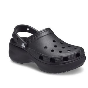 Crocs Classic Platform Black Clogs NWOT Size 8